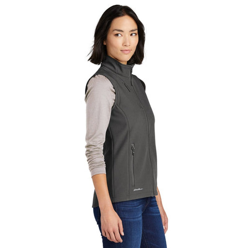 NEW JWMI - Eddie Bauer® Ladies Stretch Soft Shell Vest - Iron Gate