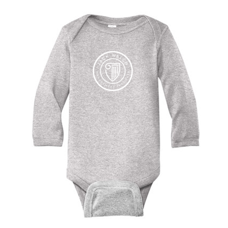 JWMI Rabbit Skins™ Infant Long Sleeve Baby Rib Bodysuit- Heather