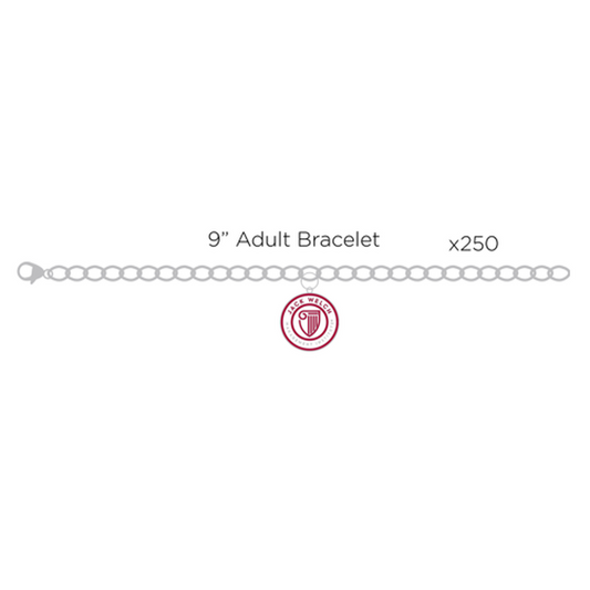JWMI Adult Charm Bracelet - Silver
