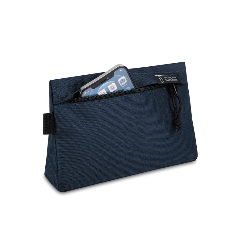 STRAYER Renew rPET Zippered Pouch - Navy