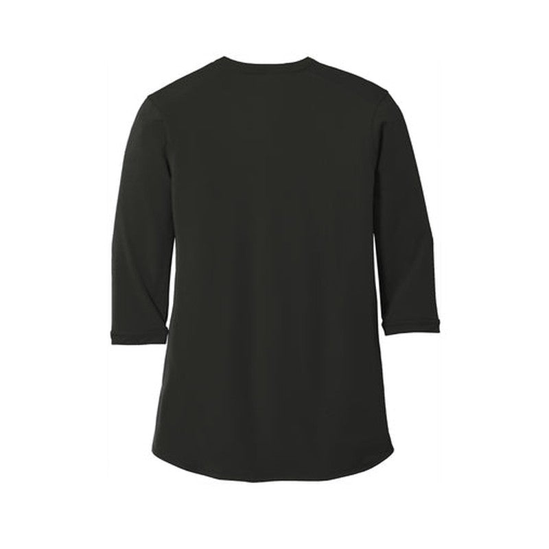 NEW JWMI - Port Authority ® Ladies UV Choice Pique Henley - Black