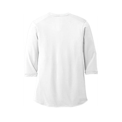 NEW JWMI - Port Authority ® Ladies UV Choice Pique Henley - White