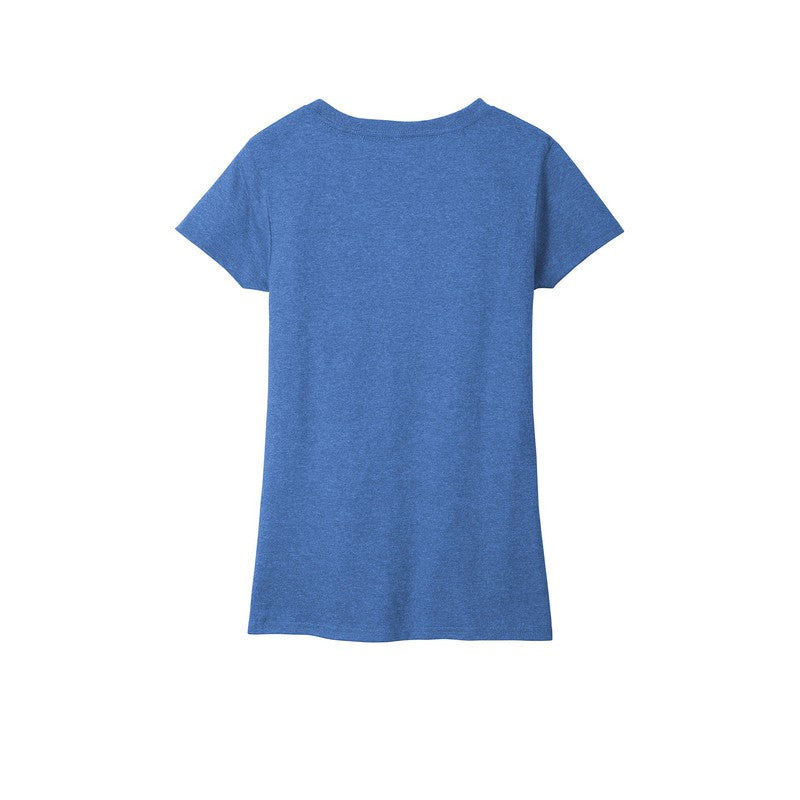 STRAYER District ® Women’s Re-Tee ® V-Neck - Blue Heather