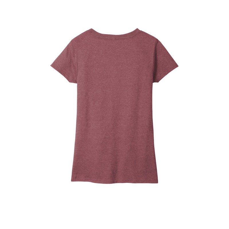STRAYER District ® Women’s Re-Tee ® V-Neck - Maroon Heather