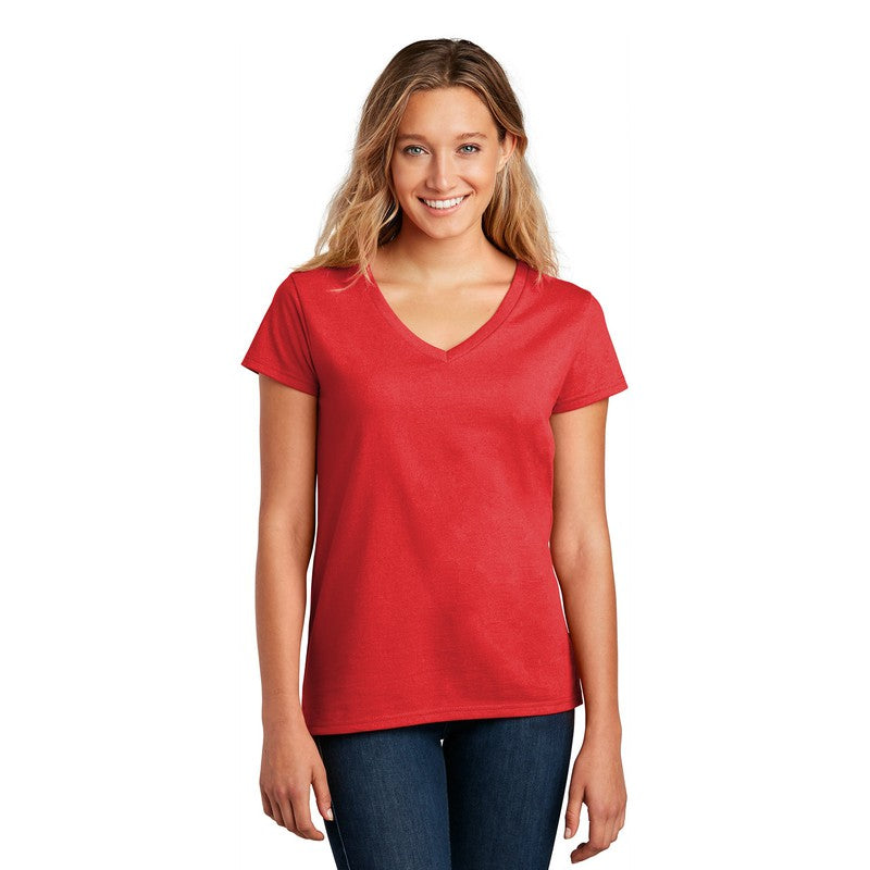 STRAYER District ® Women’s Re-Tee ® V-Neck - Ruby Red