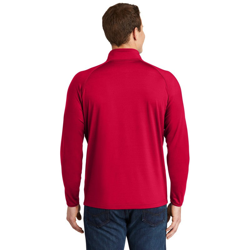 STRAYER Sport-Tek® Sport-Wick® Stretch 1/4-Zip Pullover - Deep Red