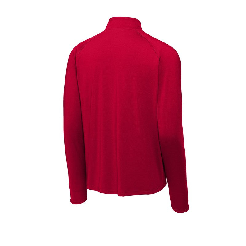 STRAYER Sport-Tek® Sport-Wick® Stretch 1/4-Zip Pullover - Deep Red