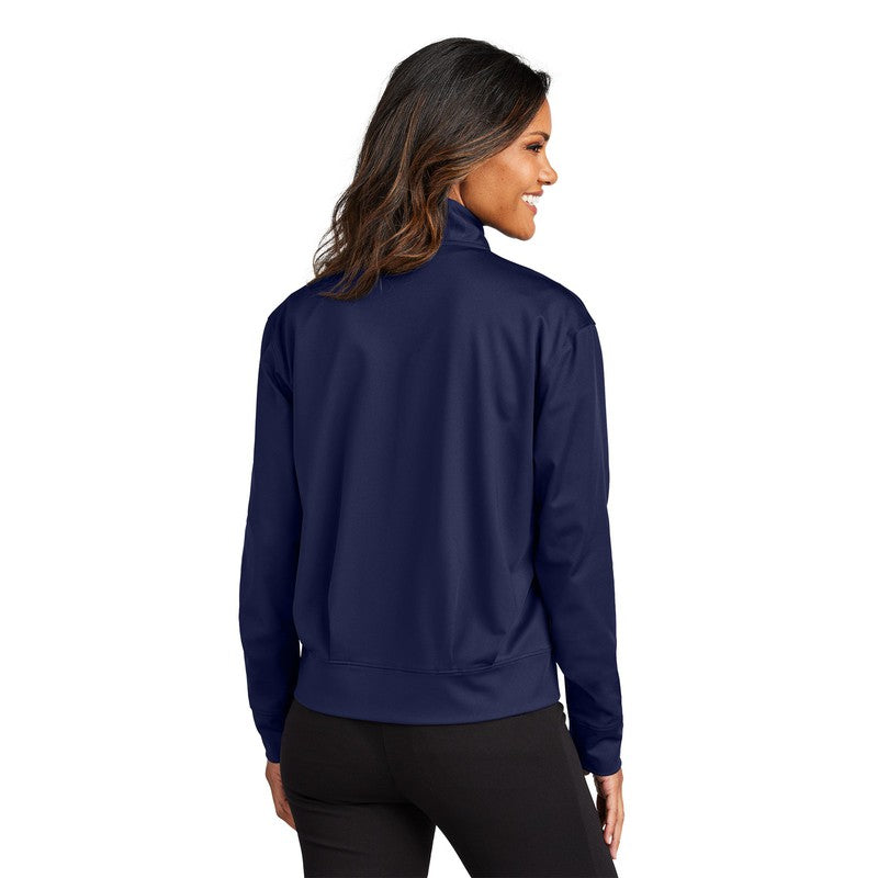 STRAYER Port Authority® Ladies C-FREE® Double Knit Full-Zip - True Navy