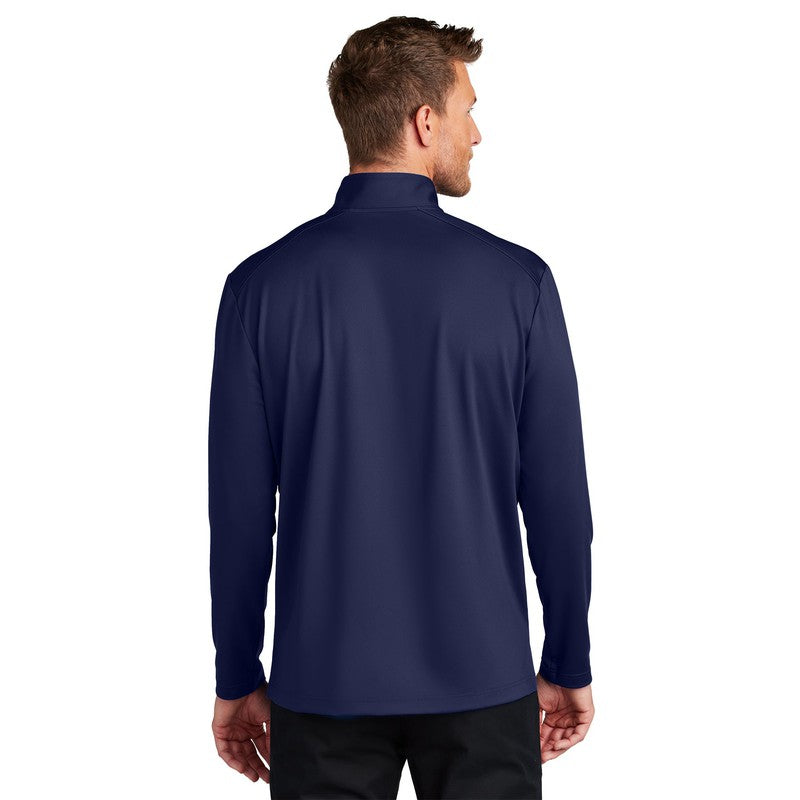 STRAYER Port Authority® C-FREE® Double Knit 1/4-Zip - True Navy