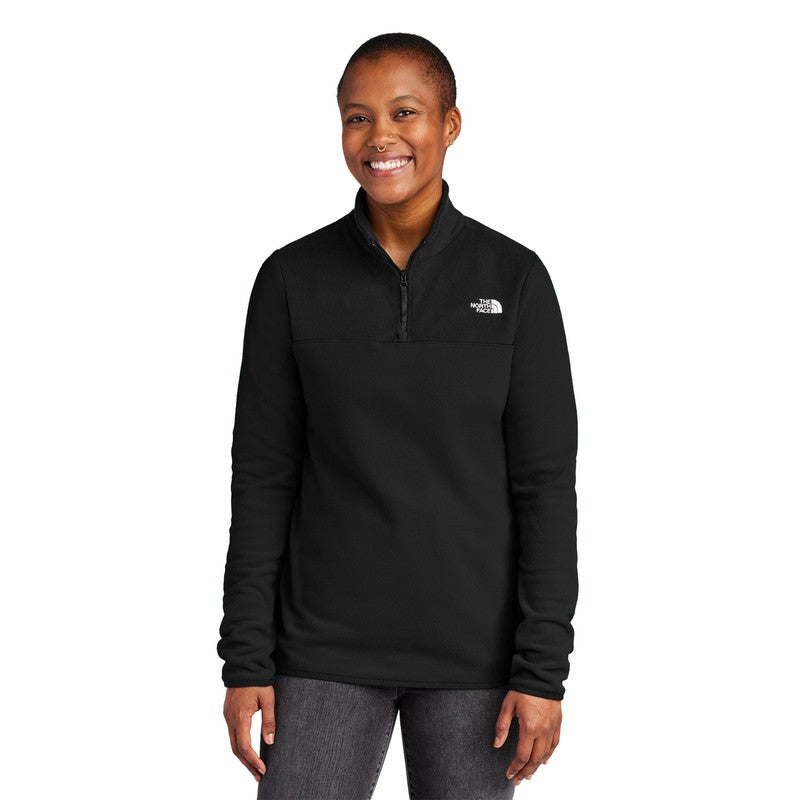 STRAYER The North Face® Ladies Glacier 1/4-Zip Fleece - TNF Black