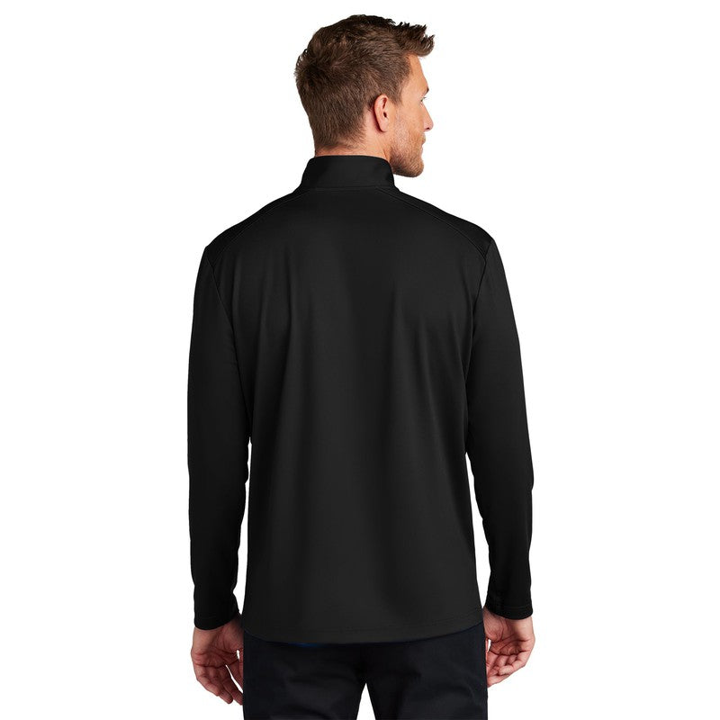 STRAYER Port Authority® C-FREE® Double Knit 1/4-Zip - Deep Black