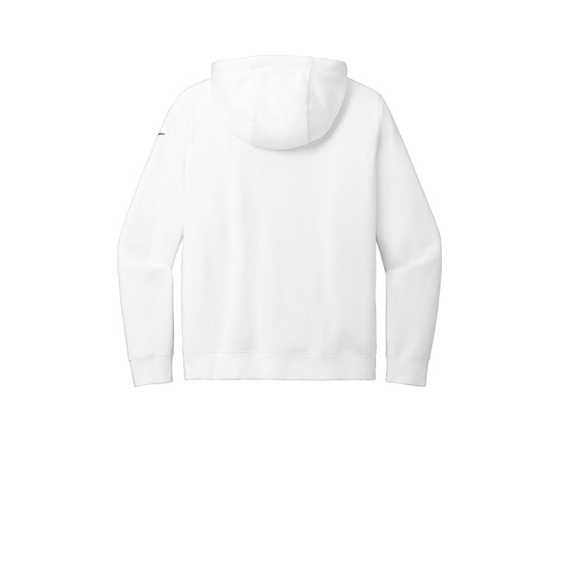 STRAYER Nike Ladies Club Fleece Sleeve Swoosh Pullover Hoodie - WHITE