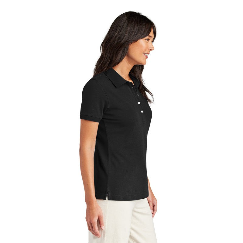STRAYER Brooks Brothers® Women’s Pima Cotton Pique Polo - Deep Black