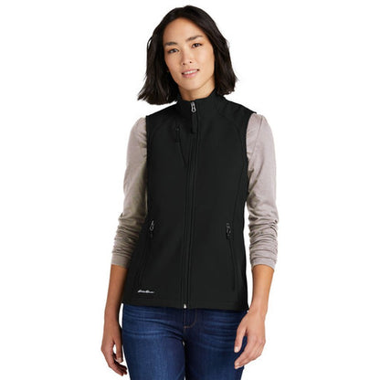 NEW JWMI - Eddie Bauer® Ladies Stretch Soft Shell Vest - Deep Black