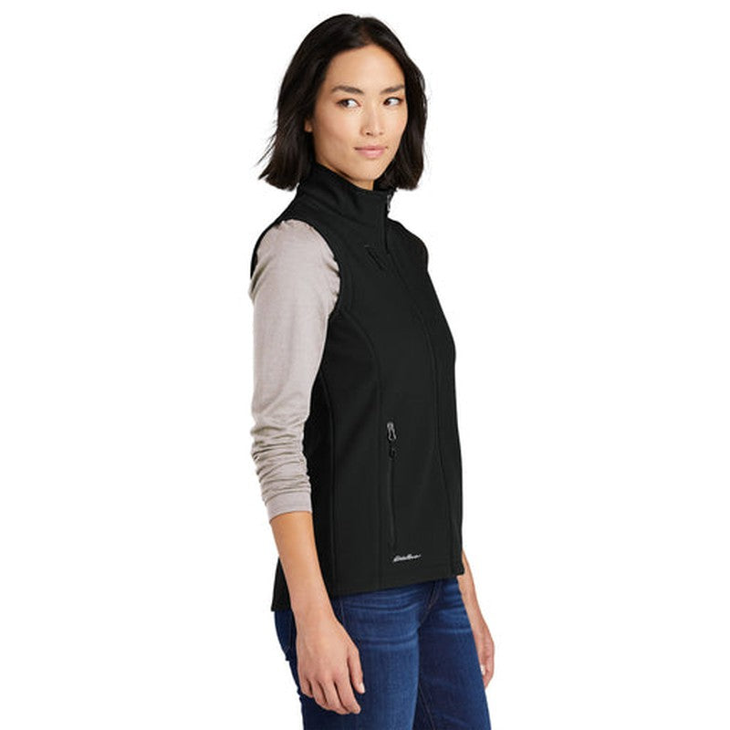 NEW JWMI - Eddie Bauer® Ladies Stretch Soft Shell Vest - Deep Black