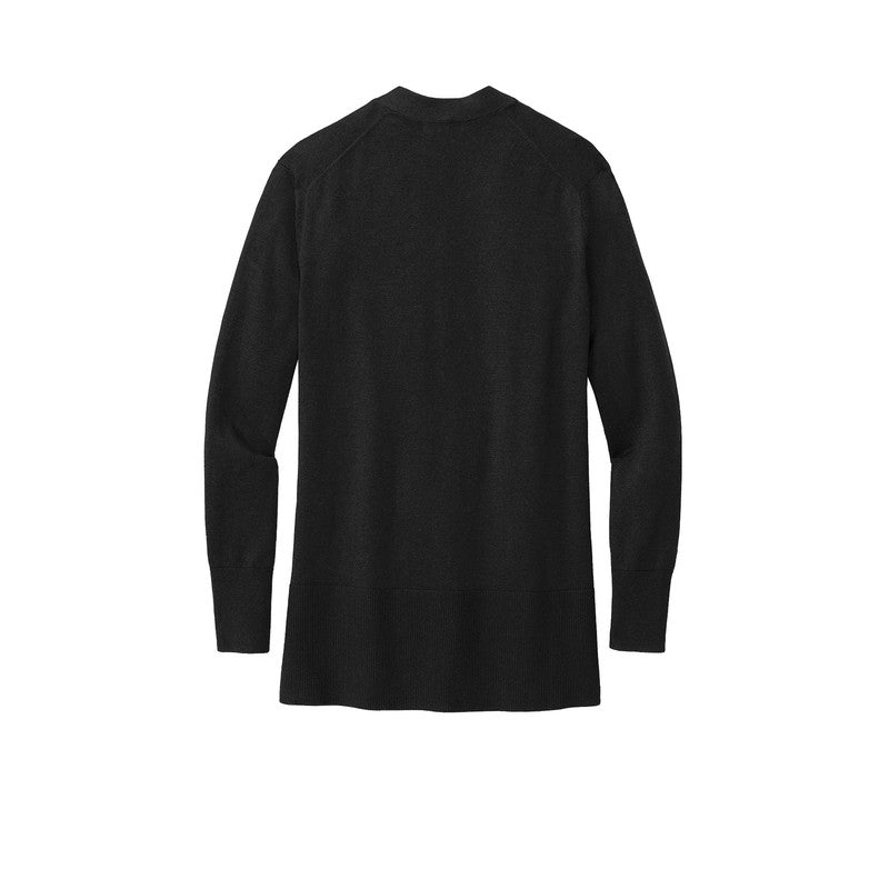 STRAYER Brooks Brothers® Women’s Cotton Stretch Long Cardigan Sweater - Deep Black
