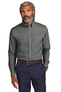 NEW JWMI - Brooks Brothers® Wrinkle-Free Stretch Pinpoint Shirt - Deep Black
