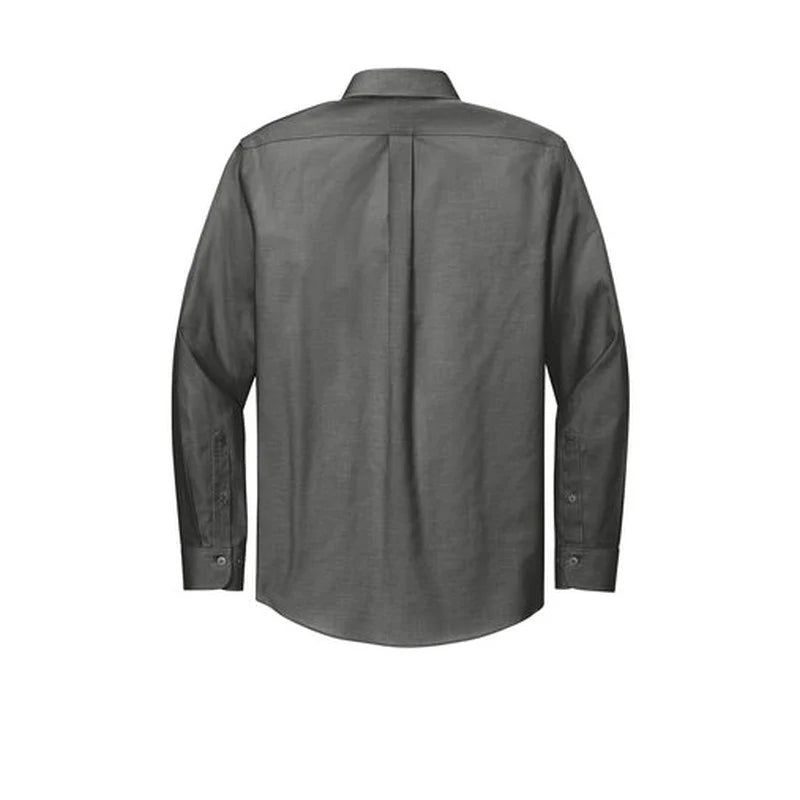 JWMI - Brooks Brothers® Wrinkle-Free Stretch Pinpoint Shirt - Deep Black
