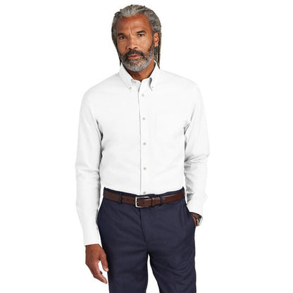 NEW JWMI - Brooks Brothers® Wrinkle-Free Stretch Pinpoint Shirt - White