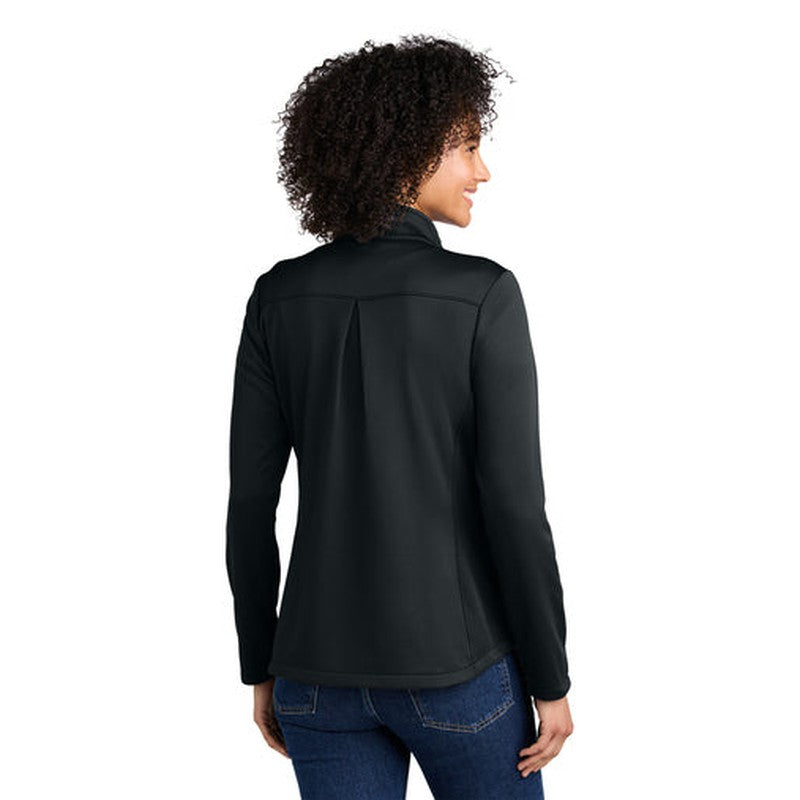 STRAYER - Eddie Bauer® Women's Smooth Mid Layer Fleece 1/2-Zip - Black