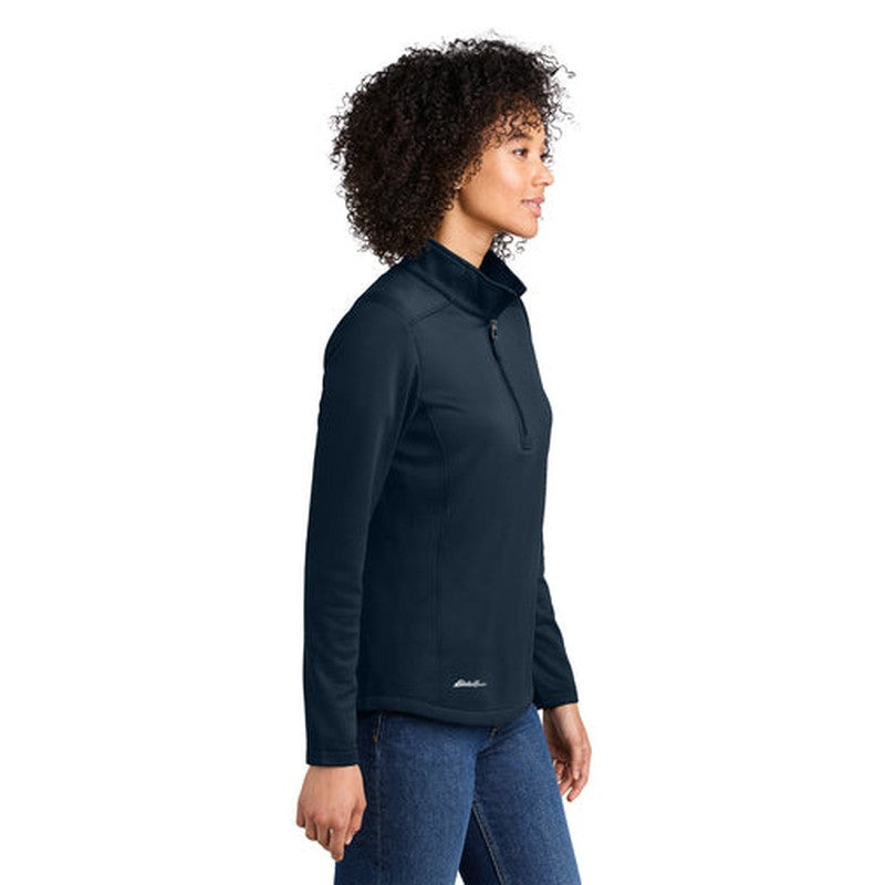 STRAYER - Eddie Bauer® Women's Smooth Mid Layer Fleece 1/2-Zip - River Blue Navy