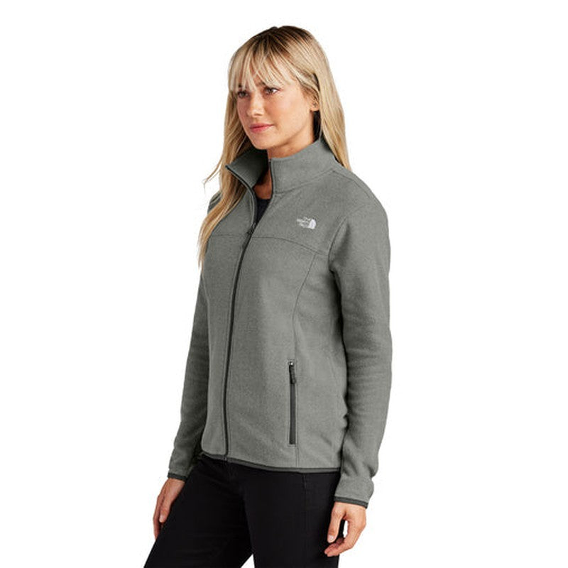 NEW JWMI - The North Face® Ladies Glacier Full-Zip Fleece Jacket - TNF Medium Grey Heather