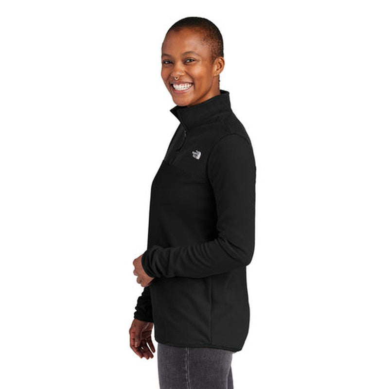 STRAYER ALUMNI The North Face® Ladies Glacier 1/4-Zip Fleece - TNF Black