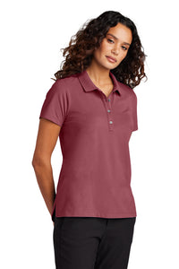 NEW JWMI - Mercer+Mettle® Women’s Stretch Pique Polo - Rosewood