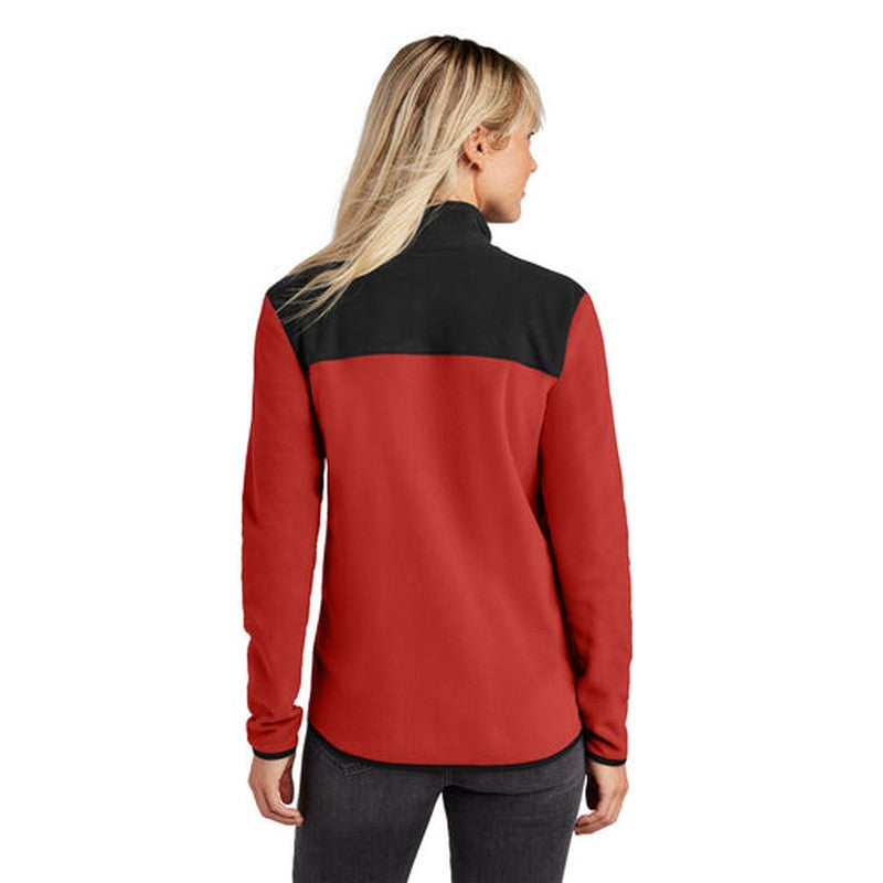 NEW JWMI - The North Face® Ladies Glacier Full-Zip Fleece Jacket - Rage Red/TNF Black