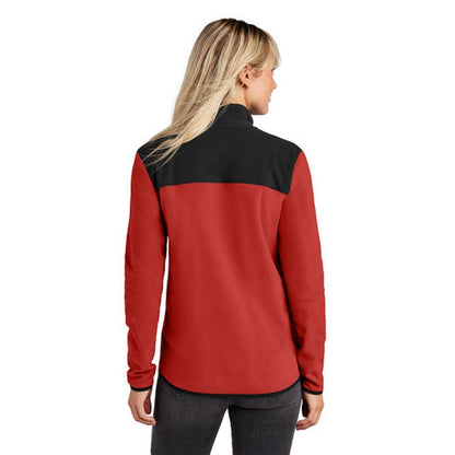 NEW JWMI - The North Face® Ladies Glacier Full-Zip Fleece Jacket - Rage Red/TNF Black