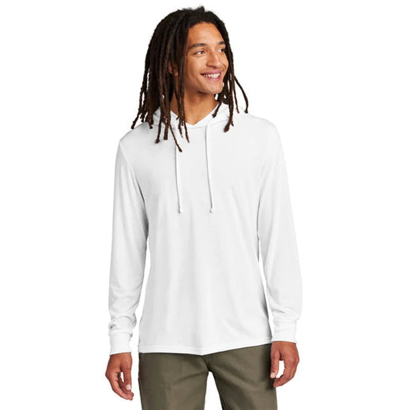 NEW JWMI - Allmade® Unisex Tri-Blend Hoodie Tee - Bright White