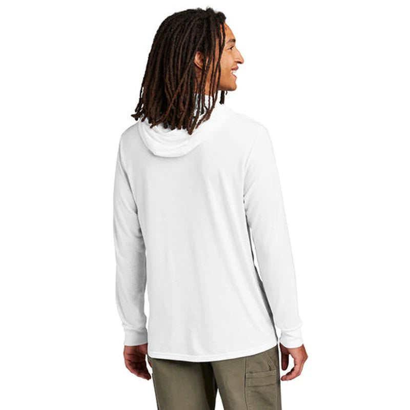 NEW JWMI - Allmade® Unisex Tri-Blend Hoodie Tee - Bright White