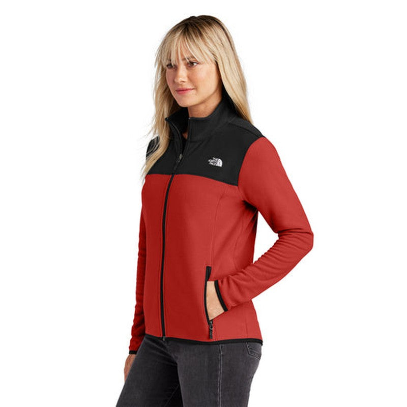 NEW JWMI - The North Face® Ladies Glacier Full-Zip Fleece Jacket - Rage Red/TNF Black