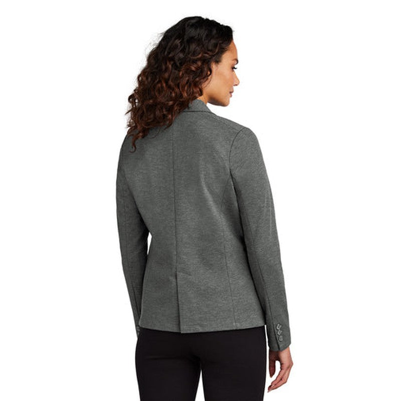 NEW JWMI - Mercer+Mettle® Women’s Relaxed Knit Blazer - Storm Grey Heather