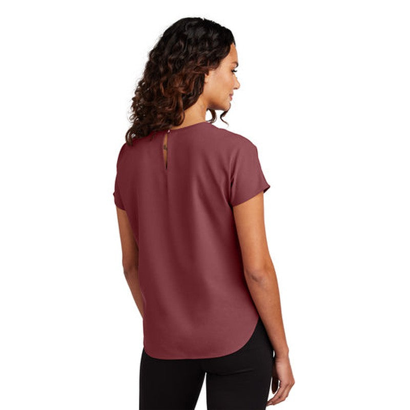 NEW JWMI - Mercer+Mettle® Women's Stretch Crepe Crew - Rosewood