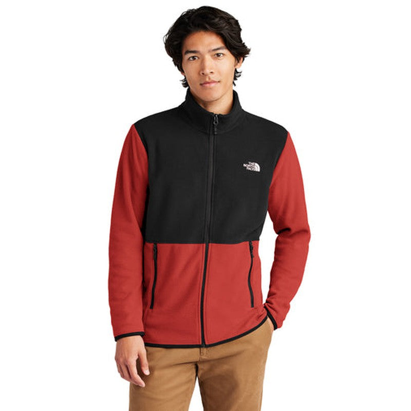 NEW JWMI - The North Face® Glacier Full-Zip Fleece Jacket - Rage Red/TNF Black