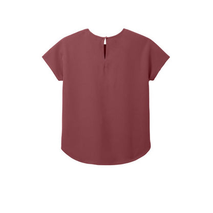 NEW JWMI - Mercer+Mettle® Women's Stretch Crepe Crew - Rosewood