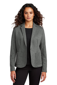 NEW JWMI - Mercer+Mettle® Women’s Relaxed Knit Blazer - Storm Grey Heather