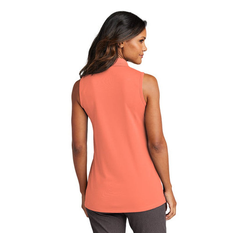STRAYER ALUMNI ASSOCIATION Port Authority® Ladies Dry Zone® UV Micro-Mesh Sleeveless Polo - Coral Splash