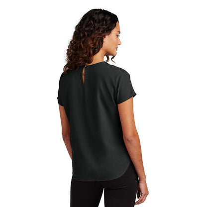 NEW JWMI - Mercer+Mettle® Women's Stretch Crepe Crew - Deep Black