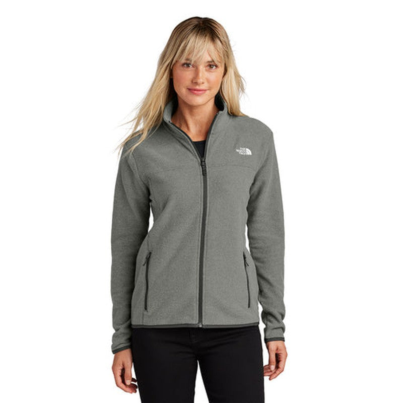 NEW JWMI - The North Face® Ladies Glacier Full-Zip Fleece Jacket - TNF Medium Grey Heather