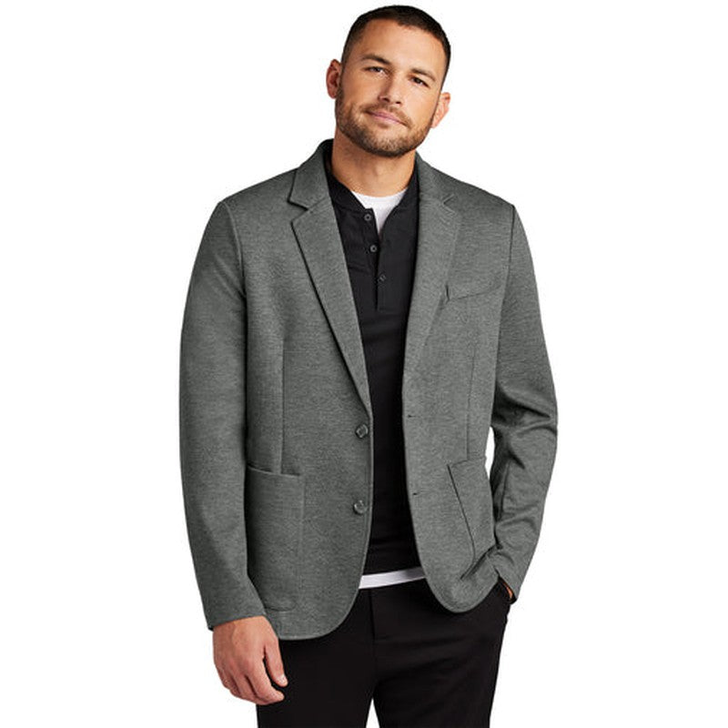 NEW JWMI - Mercer+Mettle® Relaxed Knit Blazer - Storm Grey Heather