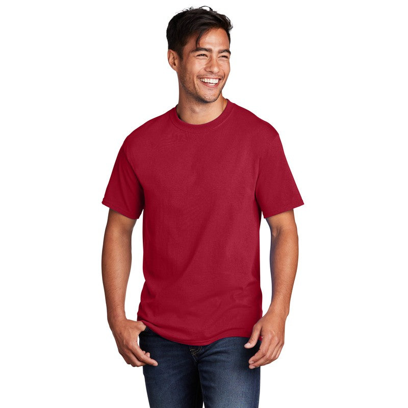 STRAYER Port & Company® - Core Cotton Tee- RED