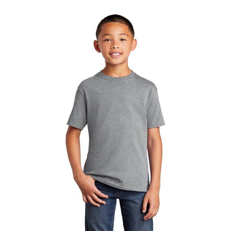 STRAYER Port & Company® Youth Core Cotton Tee - Athletic Heather