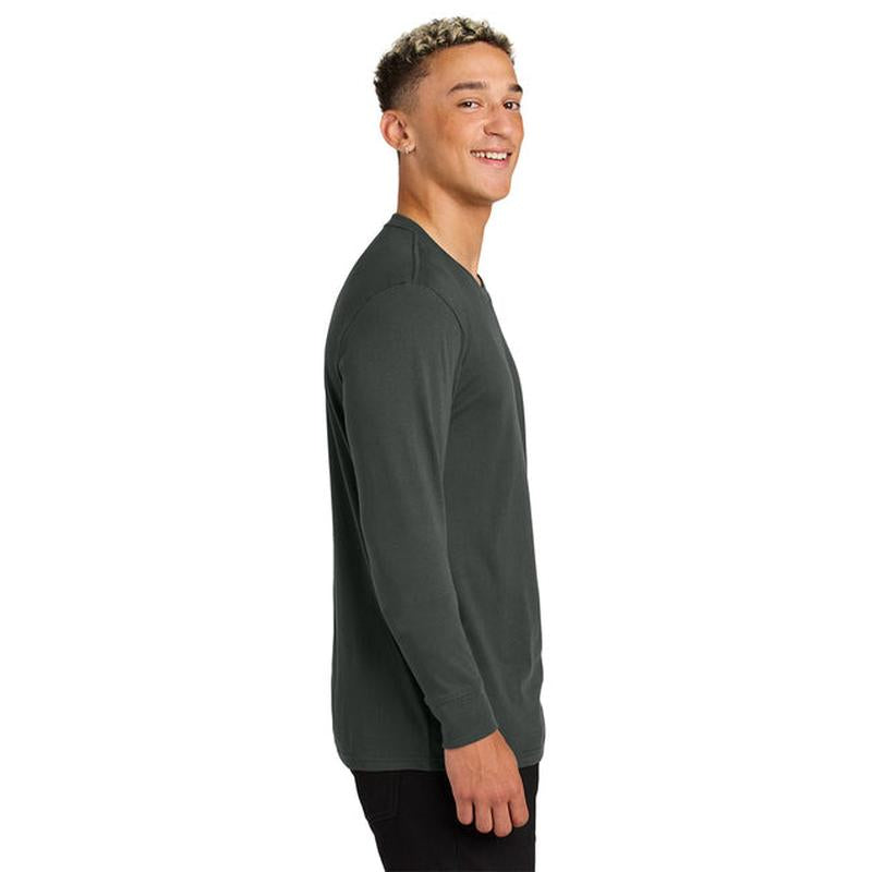 NEW STRAYER Allmade® Unisex Long Sleeve Organic Cotton Tee - Terrain Grey