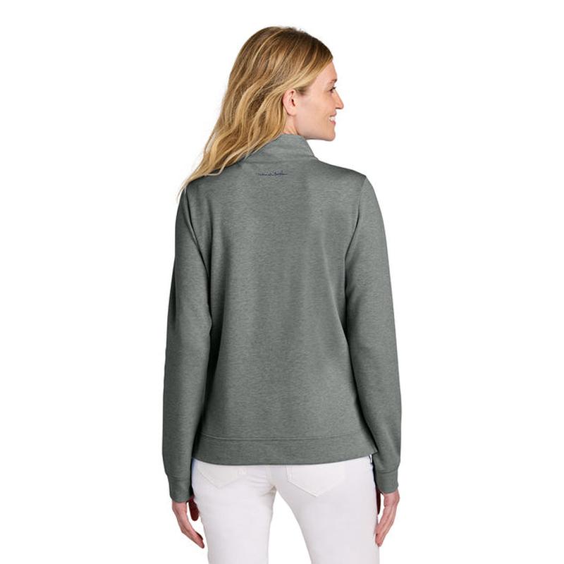 NEW STRAYER TravisMathew Women’s Coveside 1/2-Zip - Dark Grey Heather