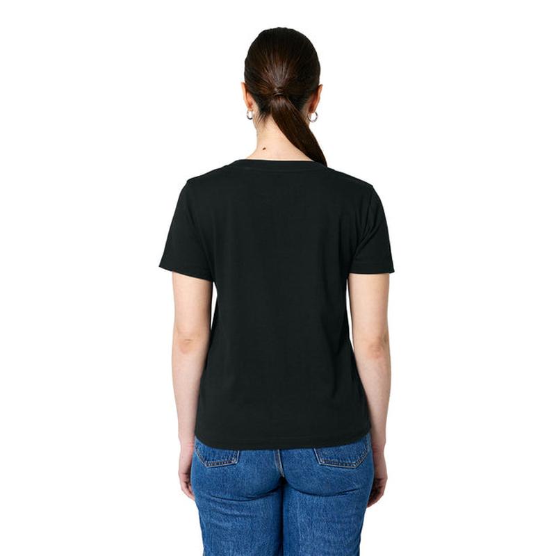 NEW STRAYER Stanley/Stella Women’s Stella Isla V-Neck Tee - Black