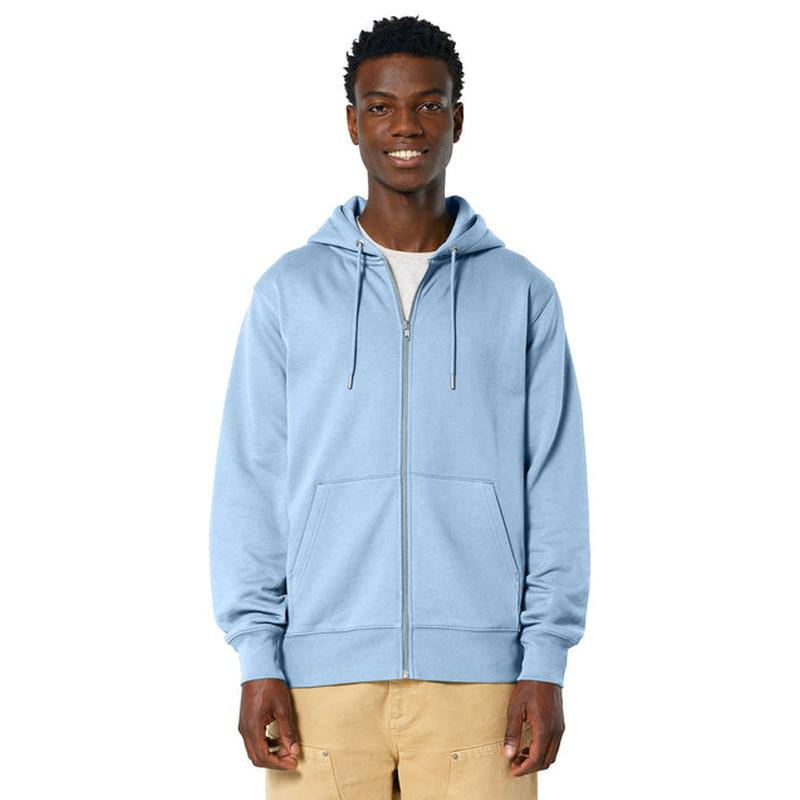 NEW Strayer Stanley/Stella Unisex Cultivator 2.0 Full-Zip Hooded Sweatshirt - Blue Soul