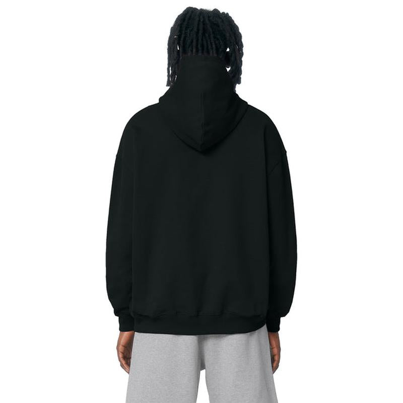 NEW STRAYER Stanley/Stella Unisex Cooper Dry Hooded Sweatshirt - Black
