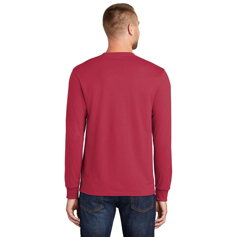 STRAYER Port & Company® - Long Sleeve Core Blend Tee-RED